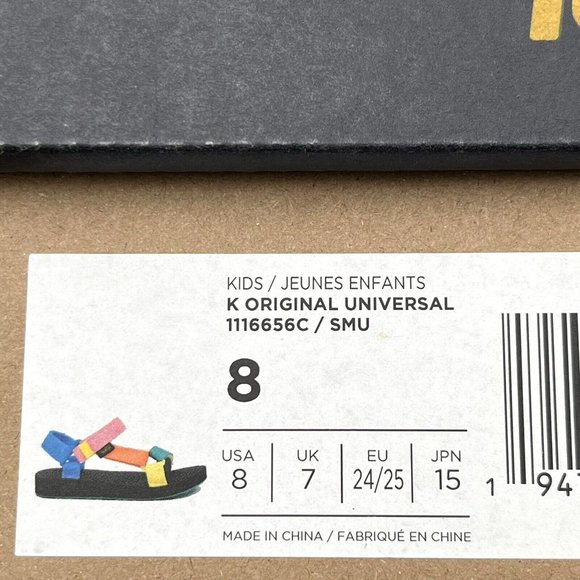 Teva Toddler Girl's Sport Sandals Size 9 Multicolor Lightweight Adjust Straps - Picture 9 of 16